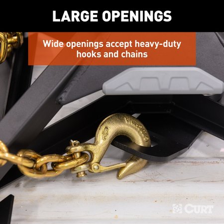 Curt CrossWing 5th Wheel Safety Chain Anchor Plate for Gooseneck Ball 16615